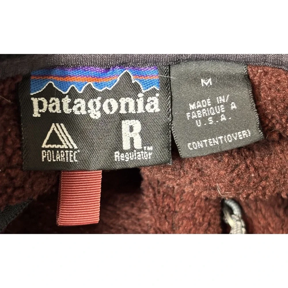 Vintage 1999 Patagonia R2 Regulator Jacket Fleece Brown Medium Men IDITA Alaska‎